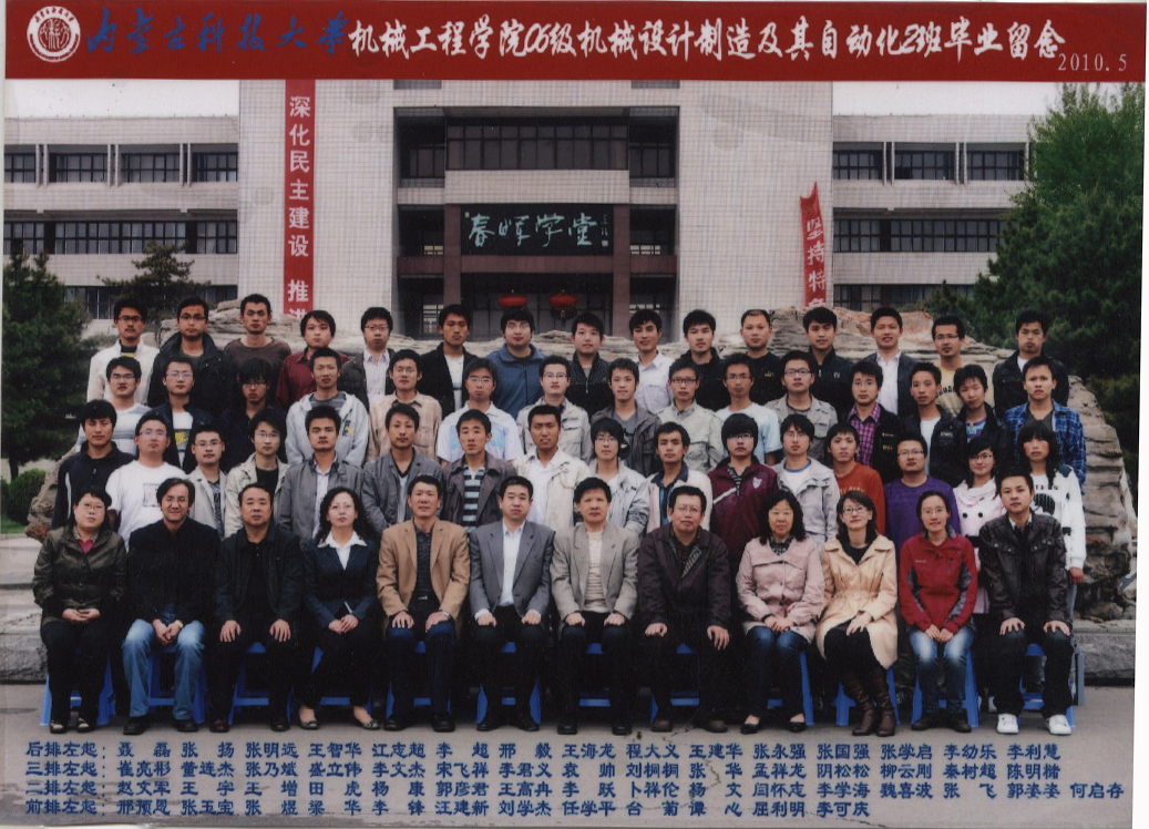 2006级机械设计制作及其自动化2班